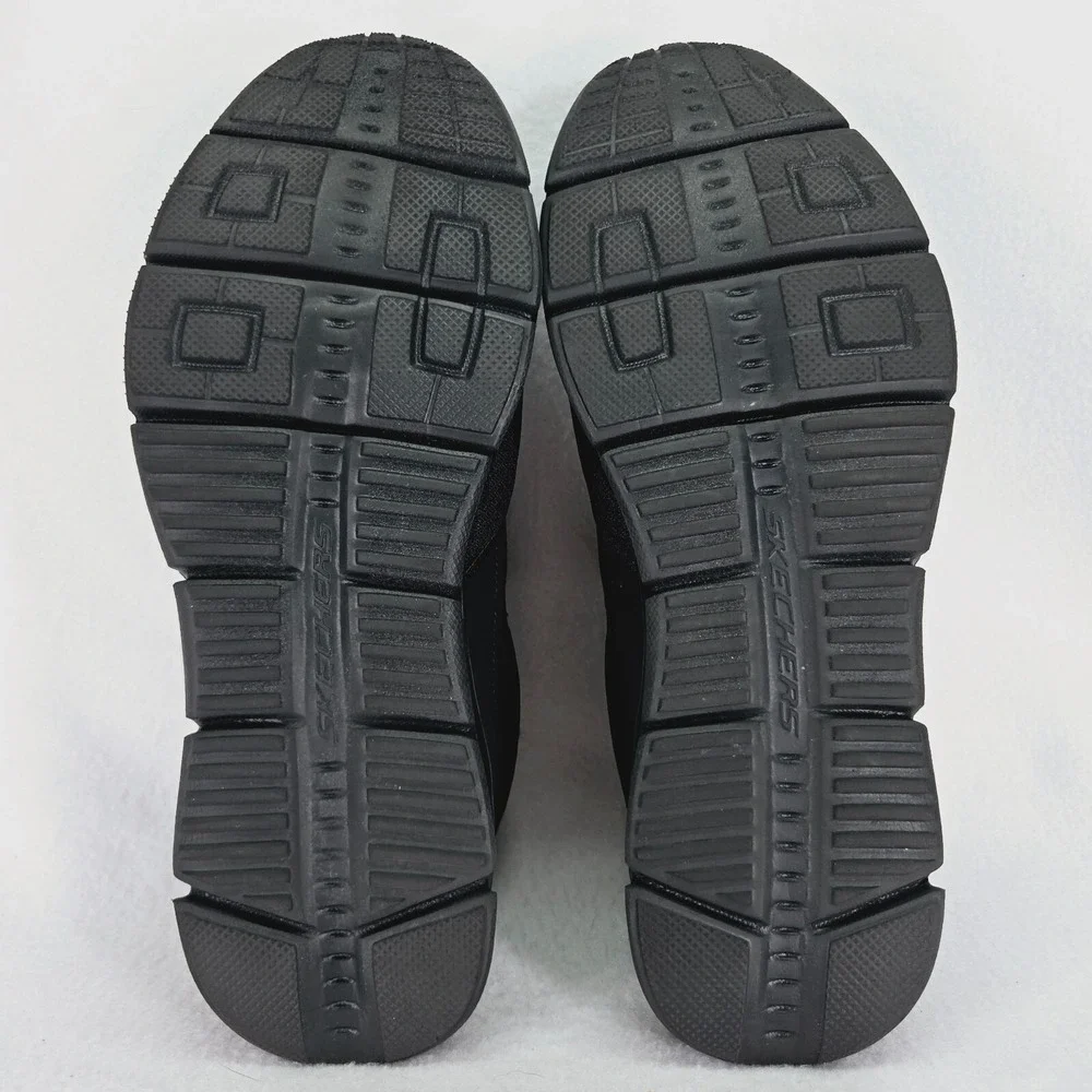 SKECHERS Shoes Mens 12 Black Equalizer Persisting 4 Slip On Sneaker Mesh Relaxed